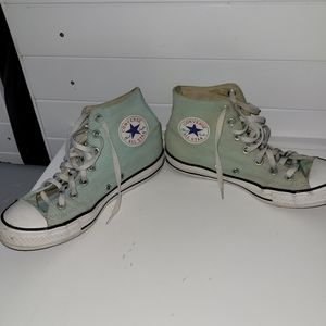 Teal Converse (worn)